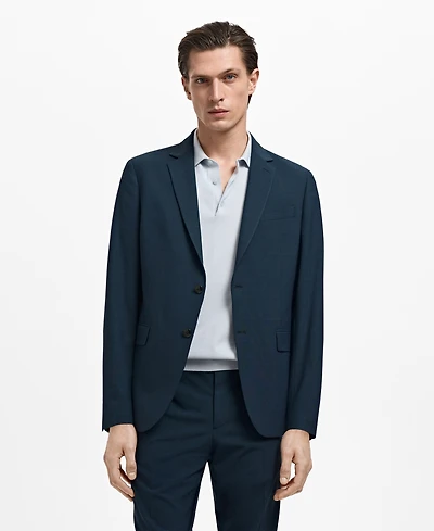 Mango Men's Stretch-Fabric Super Slim-Fit Suit Jacket