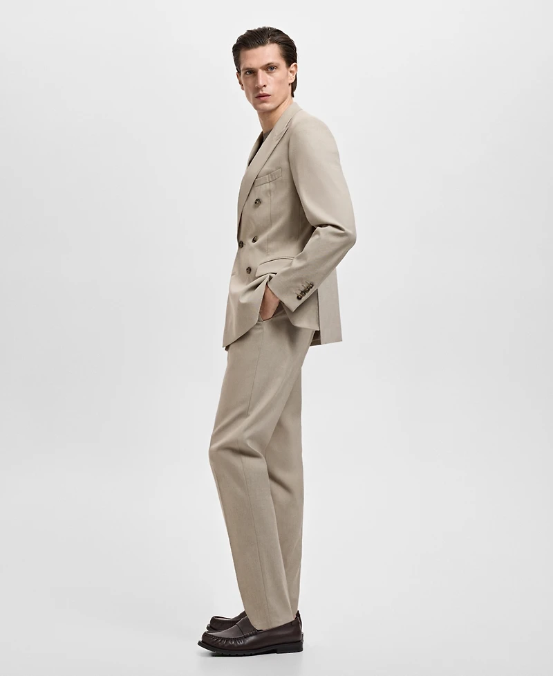 Mango Men's Monaco Double-Breasted Slim-Fit Suit Blazer