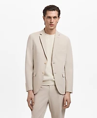 Mango Men's Stretch Fabric Super Slim-Fit Suit Jacket