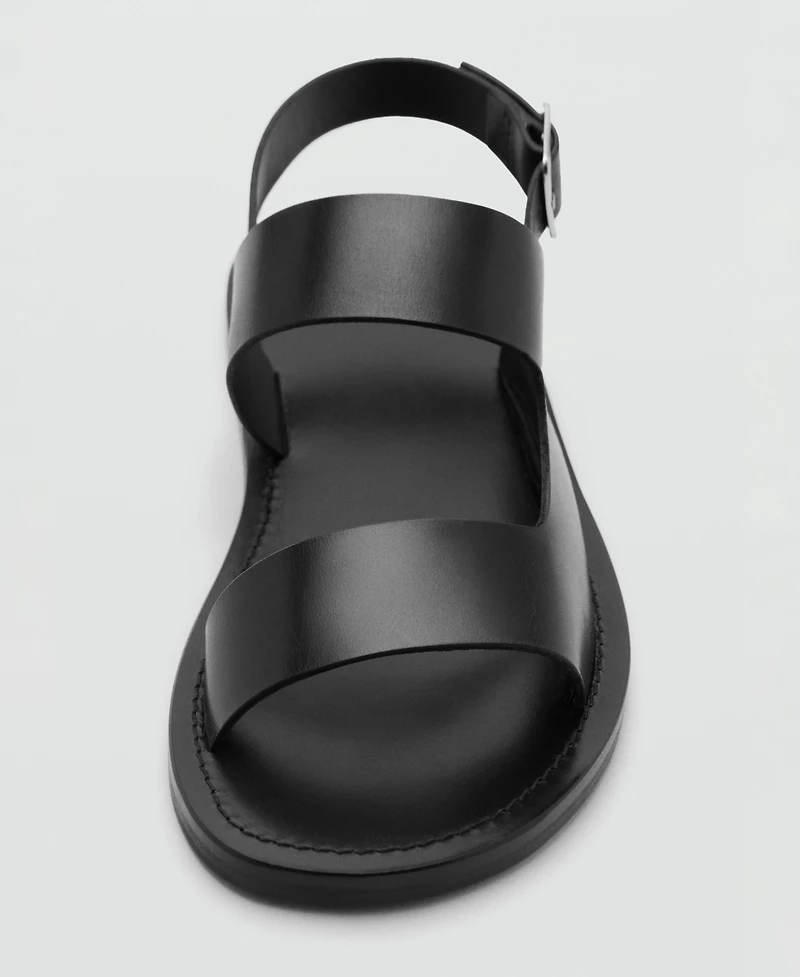 Mango Men's Straps Leather Sandals