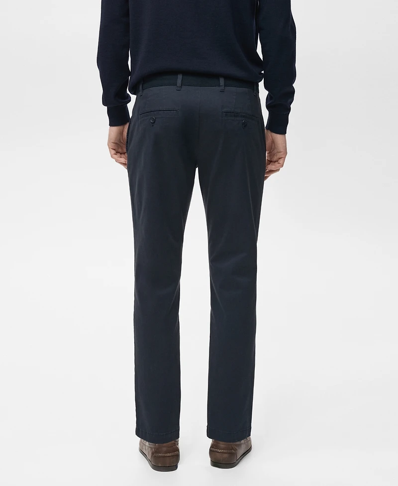 Mango Men's Prato Cropped Tapered Chino Pants
