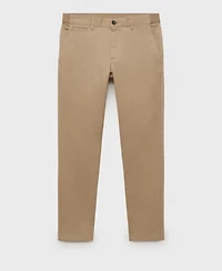 Mango Men's Prato Cropped Tapered Chino Pants