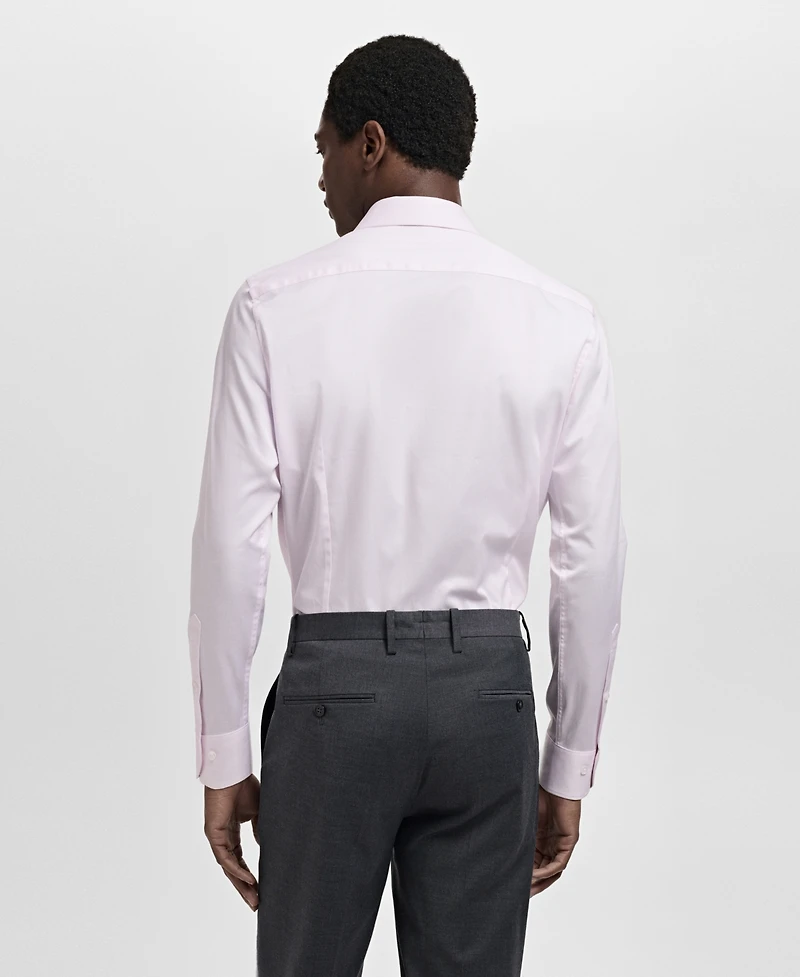 Mango Men's Cotton Slim-Fit Dress Shirt