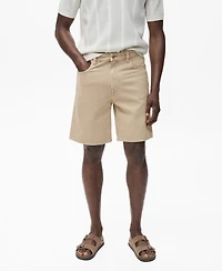 Mango Men's Regular-Fit 9" Denim Shorts