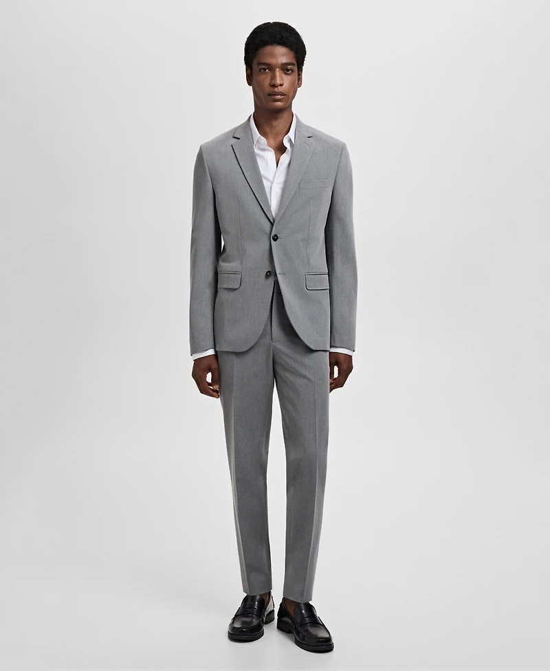 Mango Men's Stretch Fabric Super Slim-Fit Suit Jacket