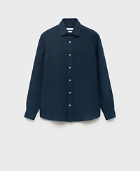 Mango Men's Pocket Linen Shirt