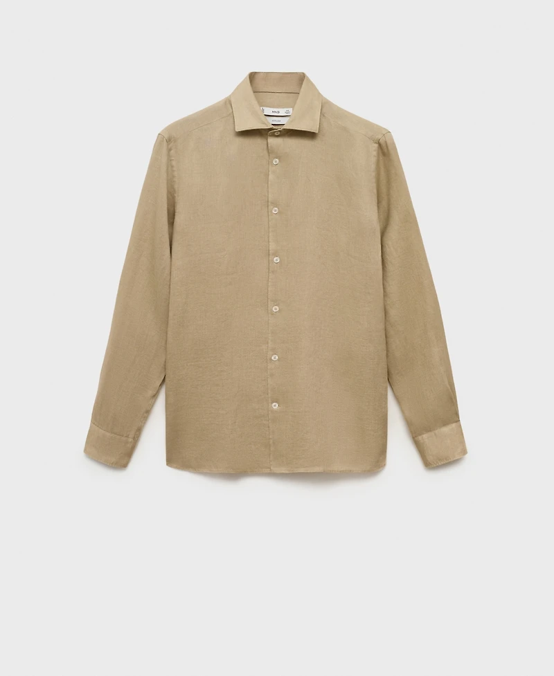 Mango Men's Linen Slim-Fit Shirt
