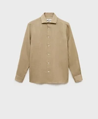Mango Men's Linen Slim-Fit Shirt