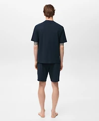 Mango Men's Cotton Shorts Pajama Pack