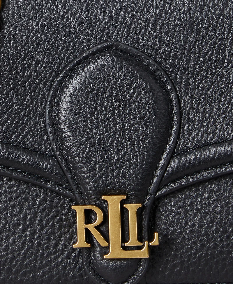 Lauren Ralph Pebbled Leather Bradley Crossbody Wallet