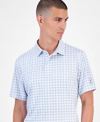Pga Tour Men's All-Over Geometrical Polo Shirt
