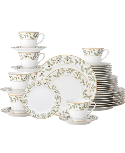 Noritake Holly and Berry 40-Pc. Dinnerware Set, Service for 8