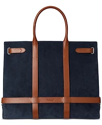 Lauren Ralph Lauren Suede & Leather Extra Large Devyn Tote Bag