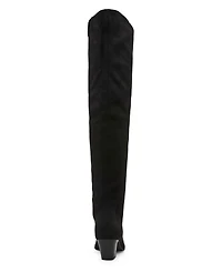 Dv Dolce Vita Women's Stryker Wide-Calf Over-the-Knee Pull On Heeled Boots