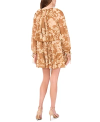 Parker Women's Long-Sleeve Chiffon Shift Dress
