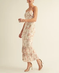Arose Studio, Inc Women's Chiffon Slip Maxi Dress