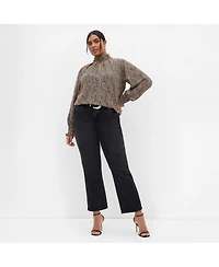 City Chic Women's Indie Print Top