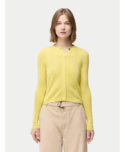 Gobi Cashmere Hidden Button-Front Cashmere Silk Cardigan