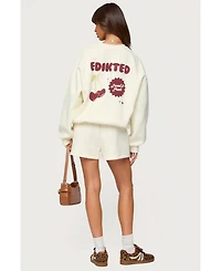 Edikted Women's Cherry Babe Sweat Shorts