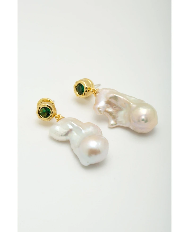Classicharms Skyler Freshwater Baroque Pearl Drop Earrings