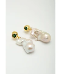 Classicharms Skyler Freshwater Baroque Pearl Drop Earrings