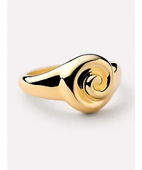 Ana Luisa Gold Signet Ring - Ariel