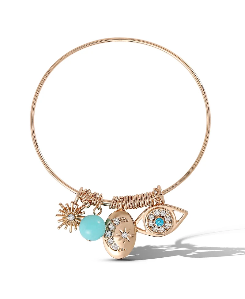 Jessica Simpson Turquoise Evil Eye Collar Necklace