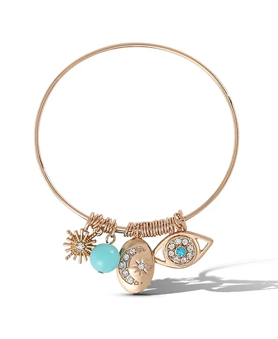 Jessica Simpson Turquoise Evil Eye Collar Necklace