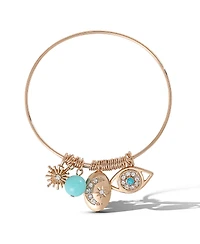 Jessica Simpson Turquoise Evil Eye Collar Necklace