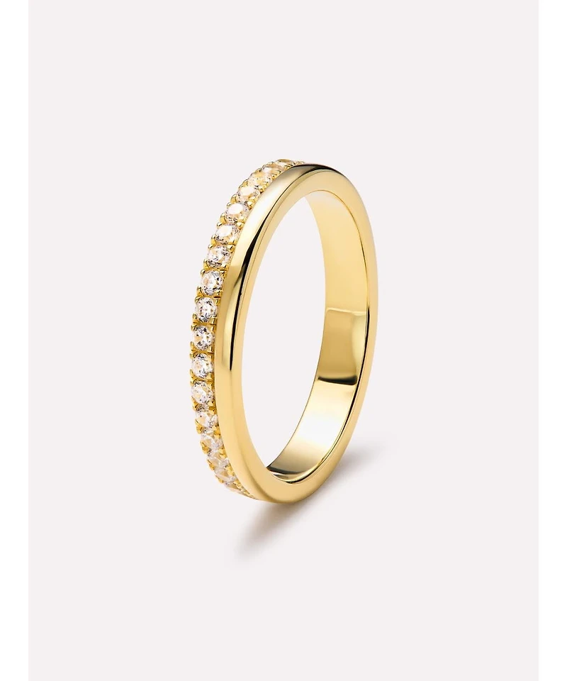 Ana Luisa Gold Band Ring - Celine Double