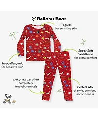 Bellabu Bear Unisex Kids' Hogwarts Express Set of 2 Piece Pajamas
