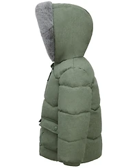 Rokka&Rolla Baby Boys Sherpa Lined Puffer Jacket Winter Coat