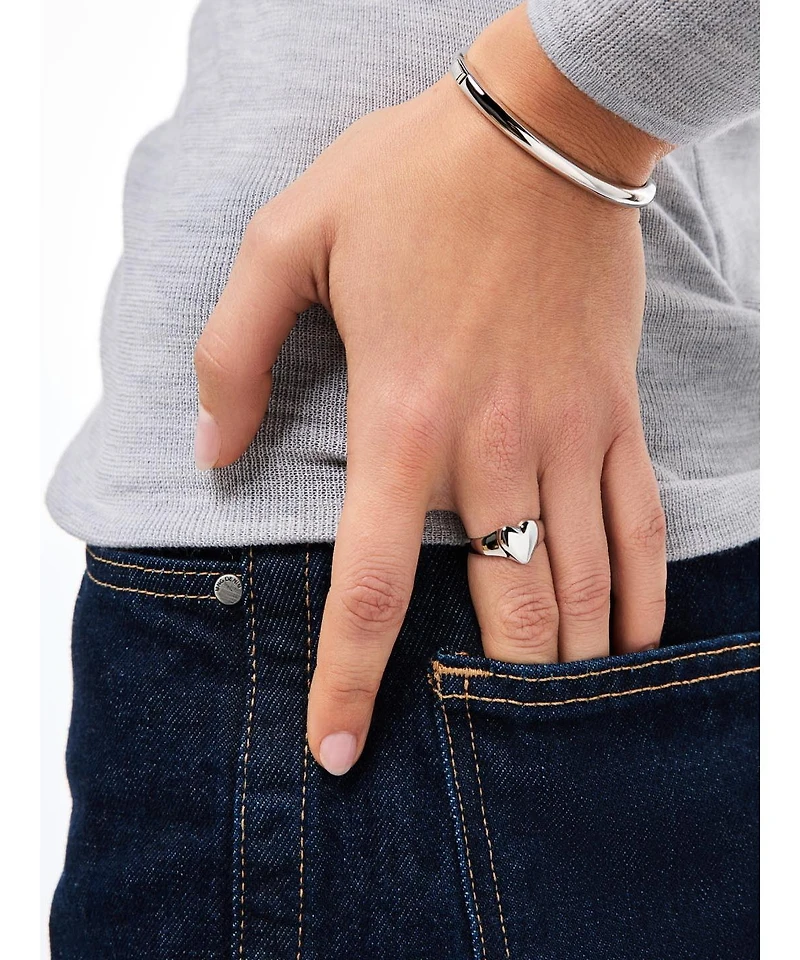 Ana Luisa Heart Ring - Isla Silver