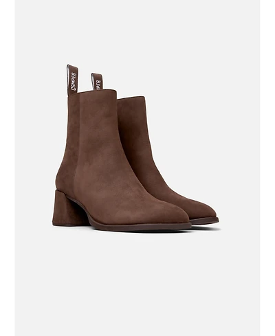 Camper Kora Leather Zip Bootie