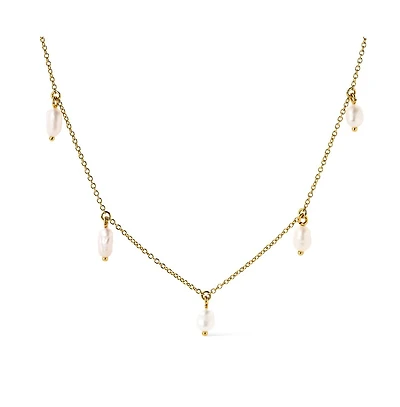 Ana Luisa Gold Pearl Necklace - Loki