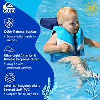 Quiksilver Uscg Approved Life Jacket, Evoprene Pfd Pvc Foam Swim Vest