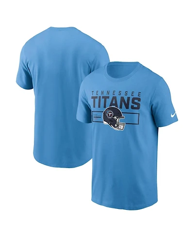 Nike Men's Light Blue Tennessee Titans Primetime Helmet Essential T-Shirt