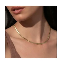 Uncommon James 14K Gold-Plated Horizon Chain Necklace, 14.5" + 2" extender