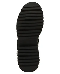 Madden Girl Women's Mally Moto Buckle Lug Sole Boots