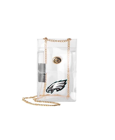 Logo Brands Philadelphia Eagles Clear Essential Crossbody Purse