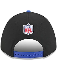 New Era Big Boys and Girls Black/Royal Buffalo Bills 2025 Nfl Draft 9FORTY A-Frame M-Crown Adjustable Hat