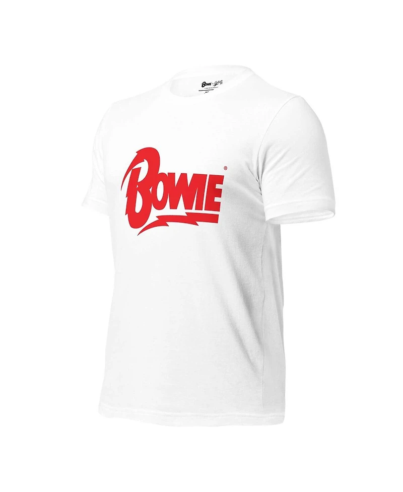 Section 119 Men's and Women's White David Bowie Logo T-Shirt