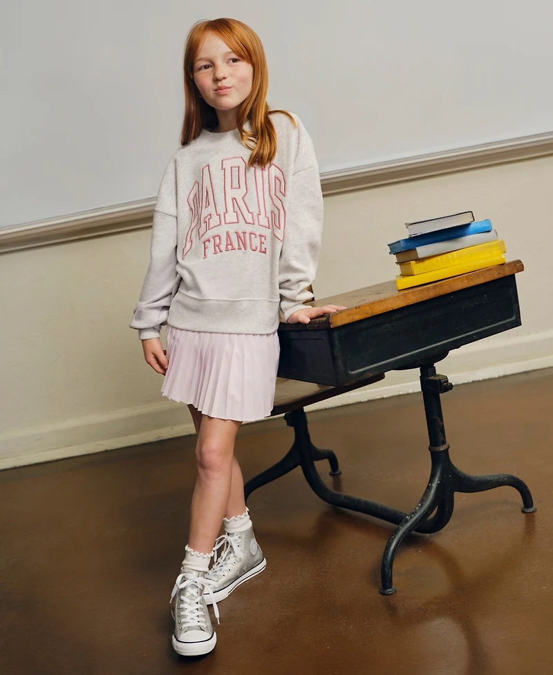 abercrombie kids Girls I Heart Paris Crewneck Sweatshirt