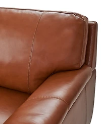 Cobbie Leather 69" Loveseat, Macy's Exclusive
