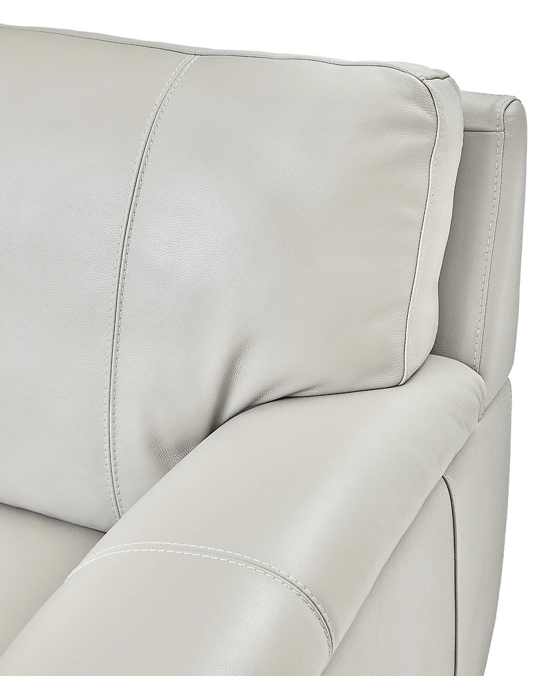 Cobbie Leather 89" Sofa, Macy's Exclusive