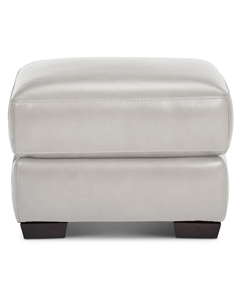 Cobbie Leather 24" Chair Ottoman, Exclusively at Macy's