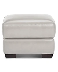 Cobbie Leather 24" Chair Ottoman, Exclusively at Macy's