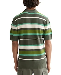 Scotch & Soda Men's Short Sleeve Striped Polo Shirt