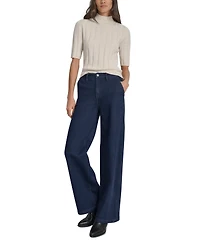 Dkny Jeans Petite High-Rise Tailored Trouser