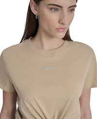 Dkny Women's Studded-Logo T-Shirt